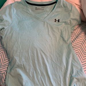 under armor workout top v neck